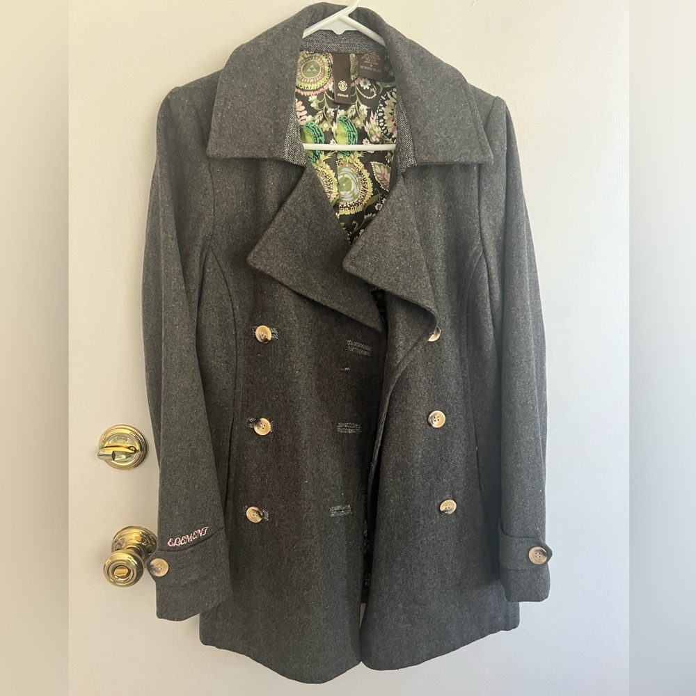 Element Grey Peacoat Size Medium